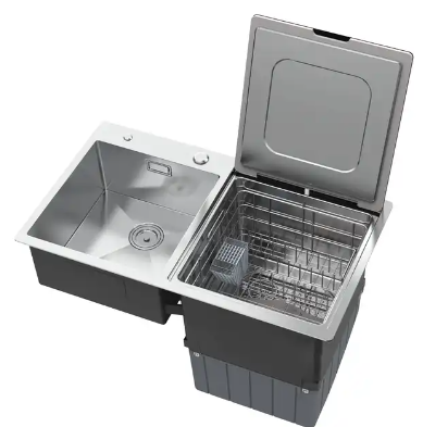 39" Compact Automatic DW Sink Combo #2011