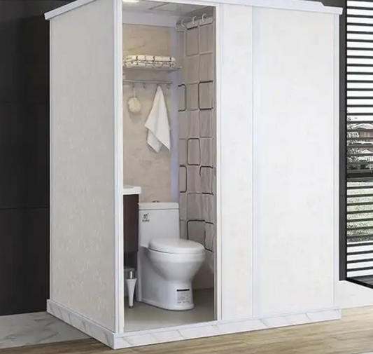 47.24 x 66.93 Outdoor Container All In One Bathroom Units Bathroom Prefab Toilet Bathroom Modular #2018