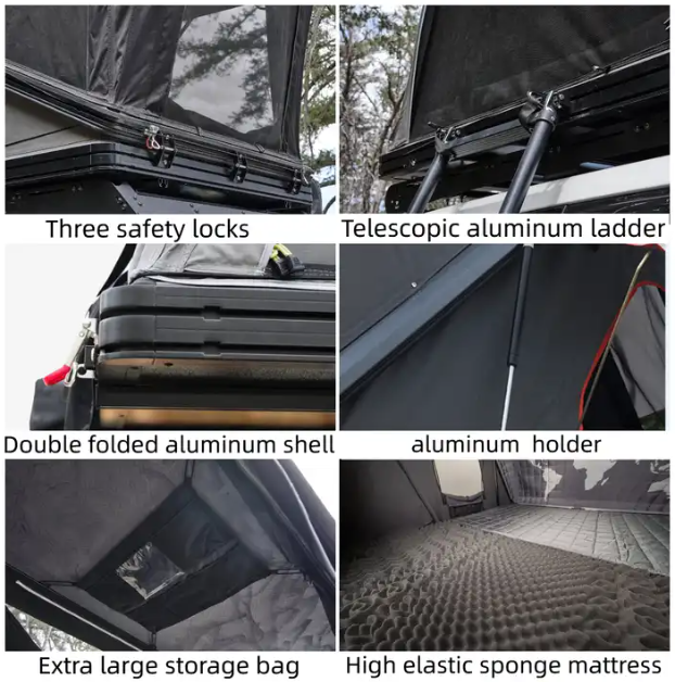 Elevate Your Camping Experience: Folding Manually Car Roof Top Tent #2035